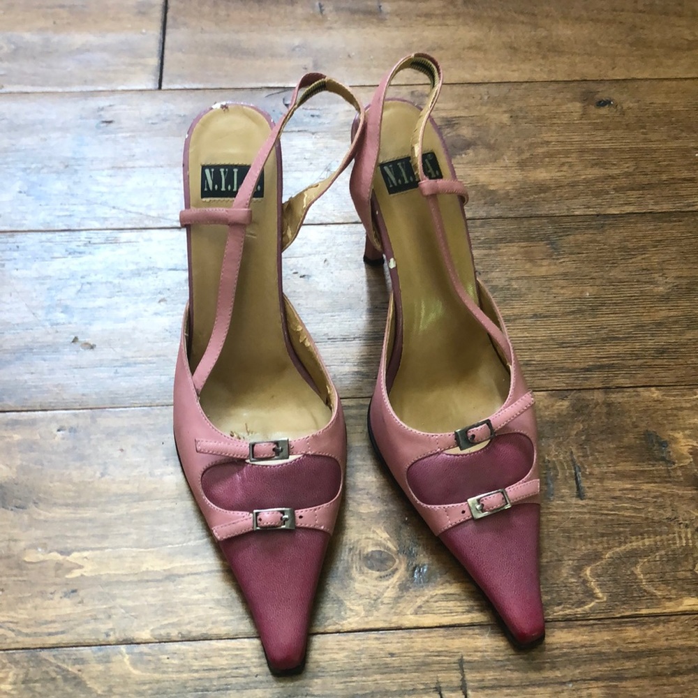 Pink Slingbacks